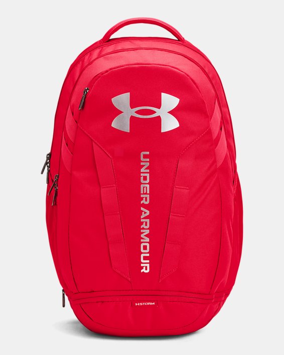 UA Hustle 5.0 Backpack, Red, pdpMainDesktop image number 0